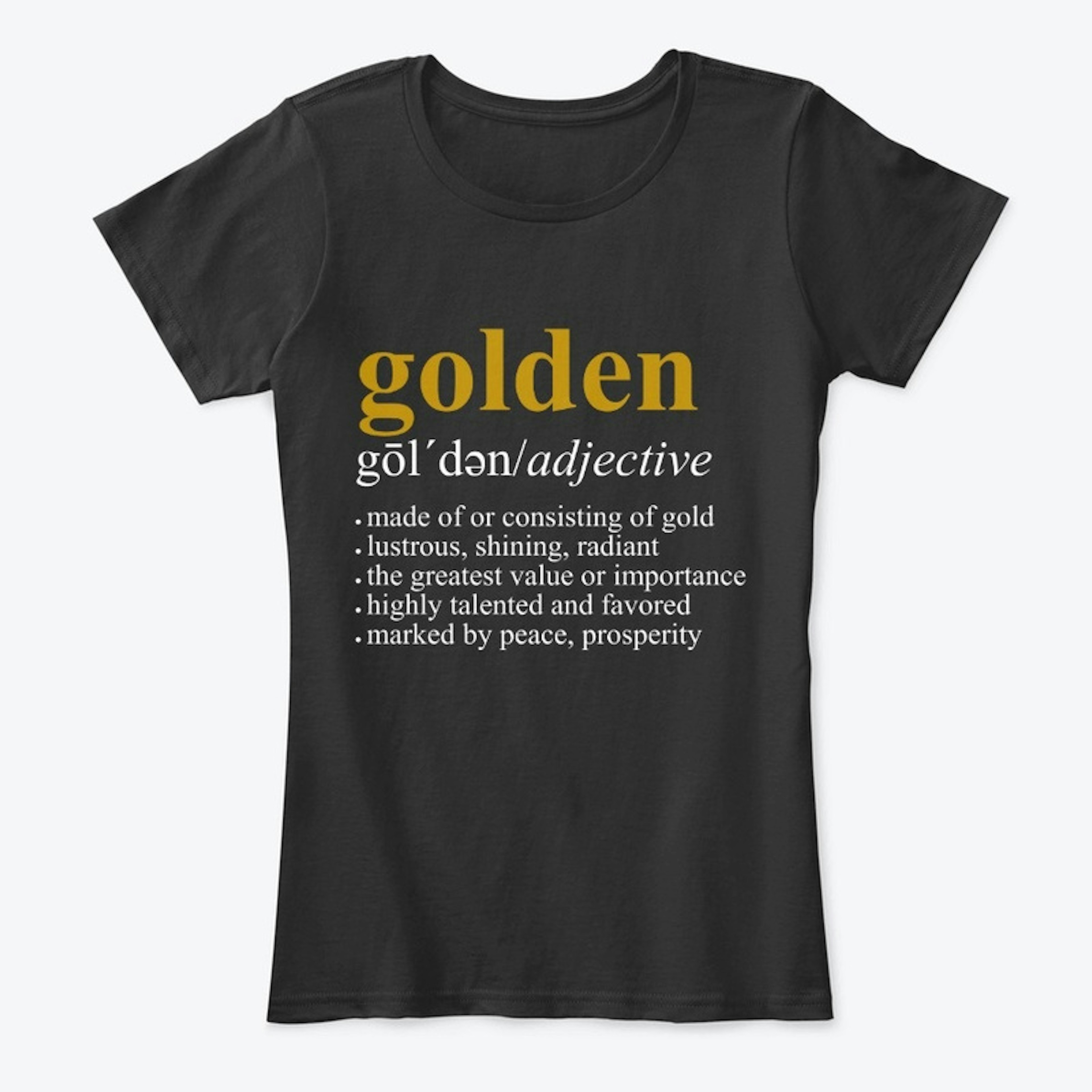 GOLDEN Defined - Gold/White
